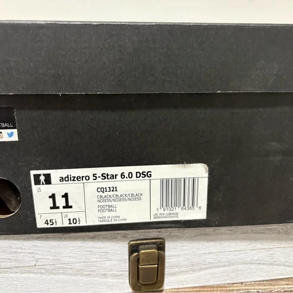 Adidas Money Adizero Cleats in Triple Black, NIB, Rare - Picture 5 of 8